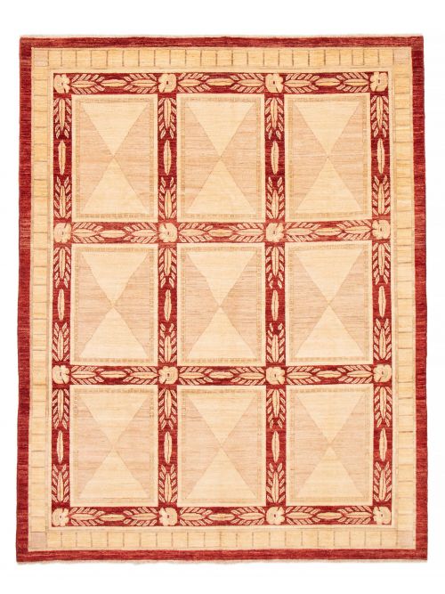 Pakistani Finest Peshawar Ziegler 8'1" x 10'5" Hand-knotted Wool Rug 