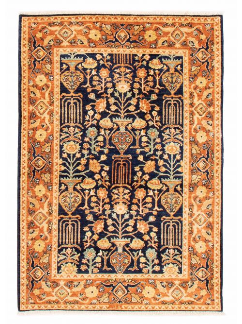 Pakistani Peshawar Oushak 4'1" x 6'0" Hand-knotted Wool Rug 