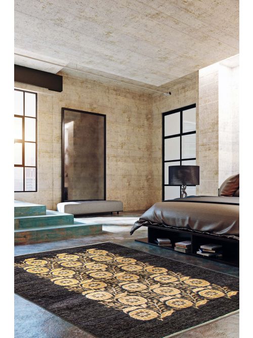 Pakistani Finest Peshawar Ziegler 3'11" x 6'0" Hand-knotted Wool Rug 