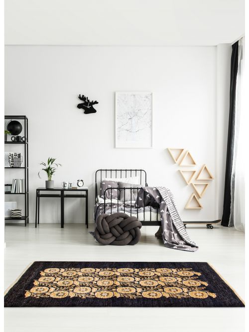 Pakistani Finest Peshawar Ziegler 3'9" x 6'0" Hand-knotted Wool Rug 