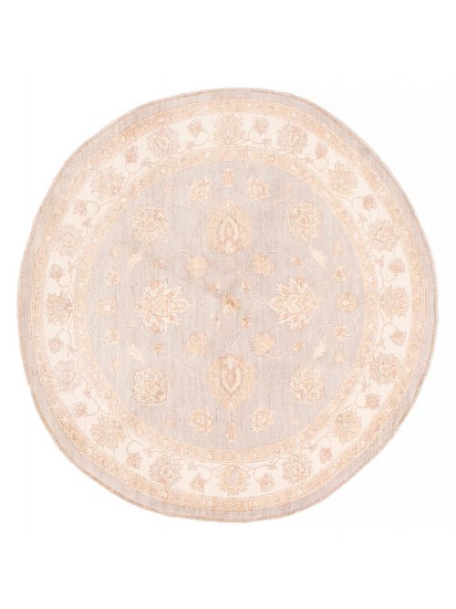 Pakistani Peshawar Oushak 5'0" x 5'0" Hand-knotted Wool Rug 