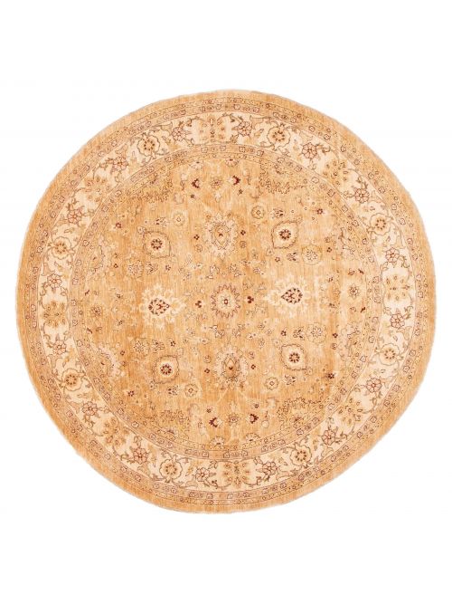 Pakistani Peshawar Oushak 9'10" x 9'10" Hand-knotted Wool Rug 