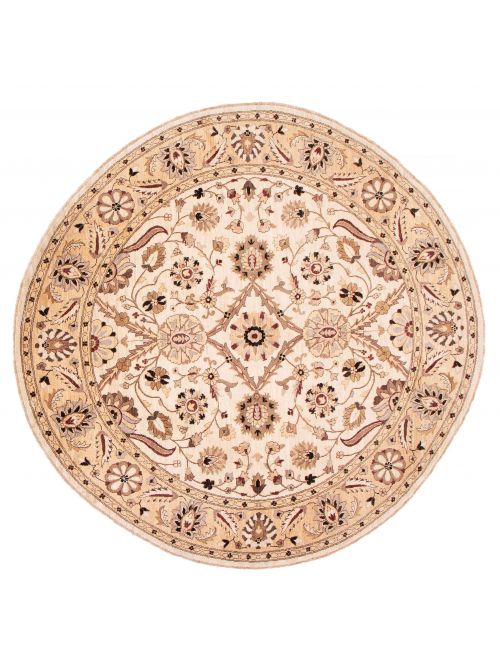 Afghan Chobi Finest 9'0" x 9'1" Hand-knotted Wool Rug 