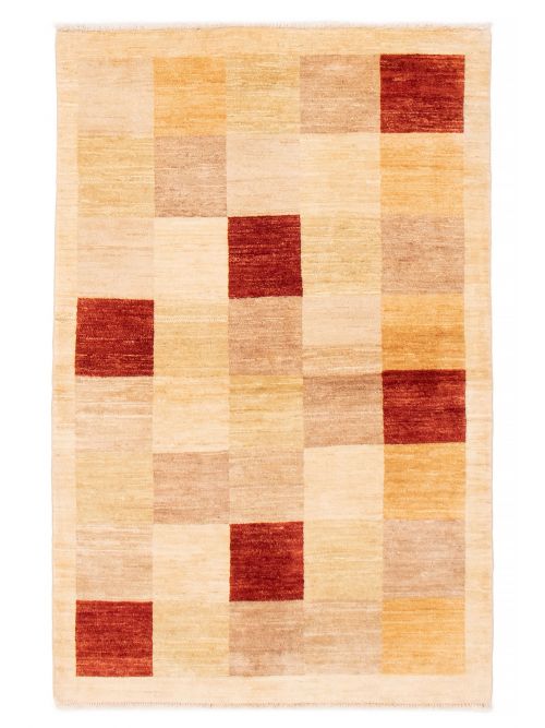 Pakistani Finest Peshawar Ziegler 4'0" x 5'9" Hand-knotted Wool Rug 