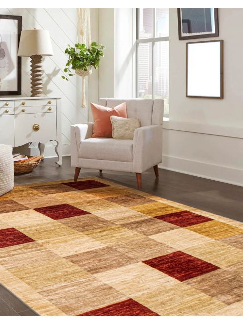 Pakistani Finest Peshawar Ziegler 4'0" x 5'9" Hand-knotted Wool Rug 