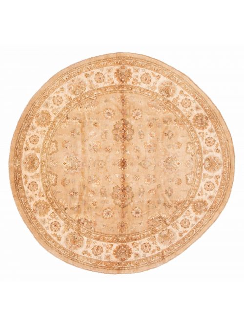 Pakistani Peshawar Oushak 9'0" x 9'0" Hand-knotted Wool Rug 