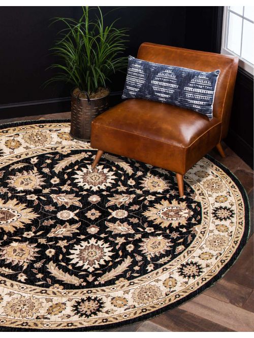 Pakistani Peshawar Oushak 9'1" x 9'1" Hand-knotted Wool Rug 