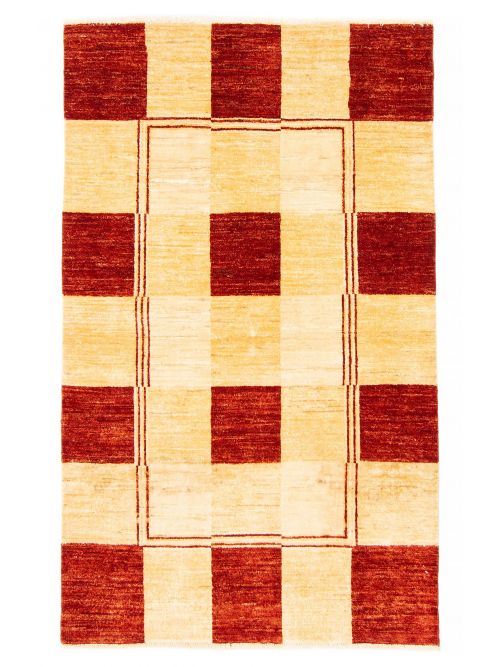 Pakistani Finest Peshawar Ziegler 4'1" x 6'0" Hand-knotted Wool Rug 