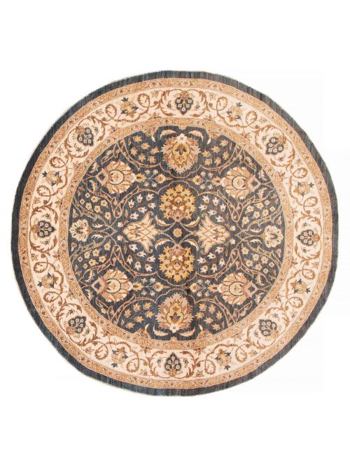 Pakistani Peshawar Oushak 9'1" x 9'1" Hand-knotted Wool Rug 