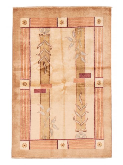 Pakistani Finest Peshawar Ziegler 4'6" x 6'8" Hand-knotted Wool Rug 