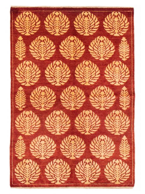 Pakistani Finest Peshawar Ziegler 4'7" x 6'7" Hand-knotted Wool Rug 