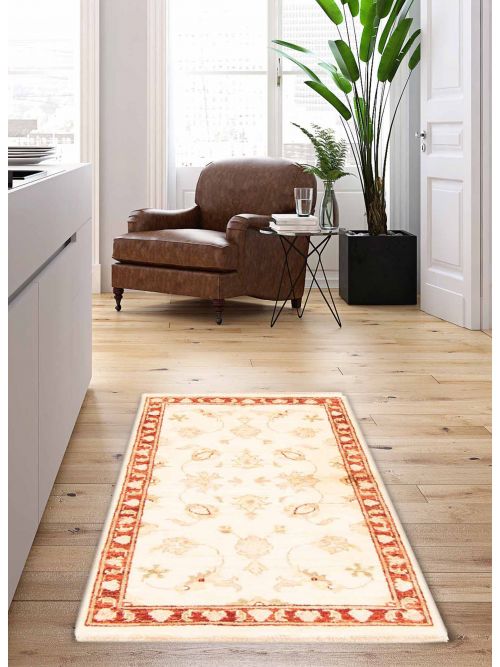 Pakistani Peshawar Oushak 2'1" x 3'7" Hand-knotted Wool Rug 