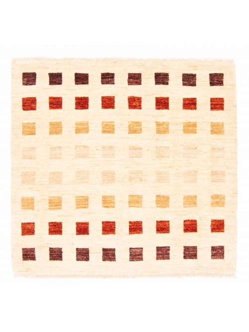 Pakistani Finest Peshawar Ziegler 4'1" x 3'10" Hand-knotted Wool Rug 