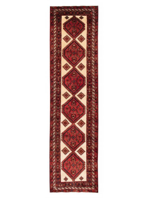Persian Style 3'10" x 14'8" Hand-knotted Wool Rug 