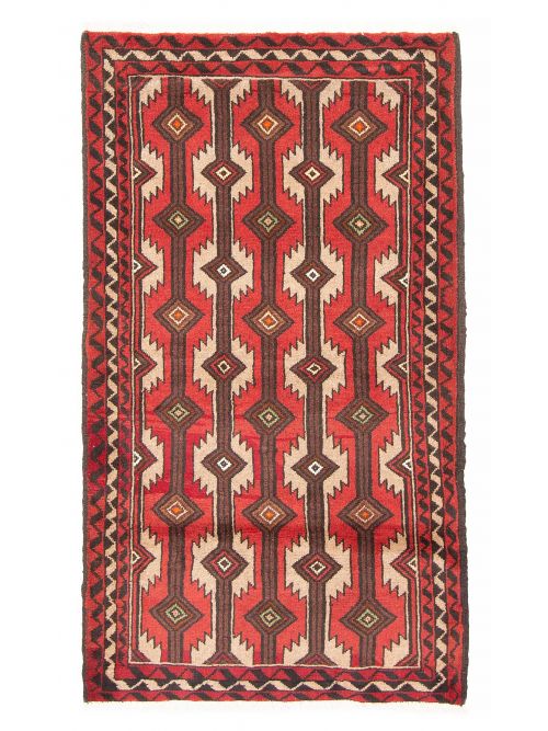 Afghan Royal Baluch 3'2" x 5'3" Hand-knotted Wool Rug 