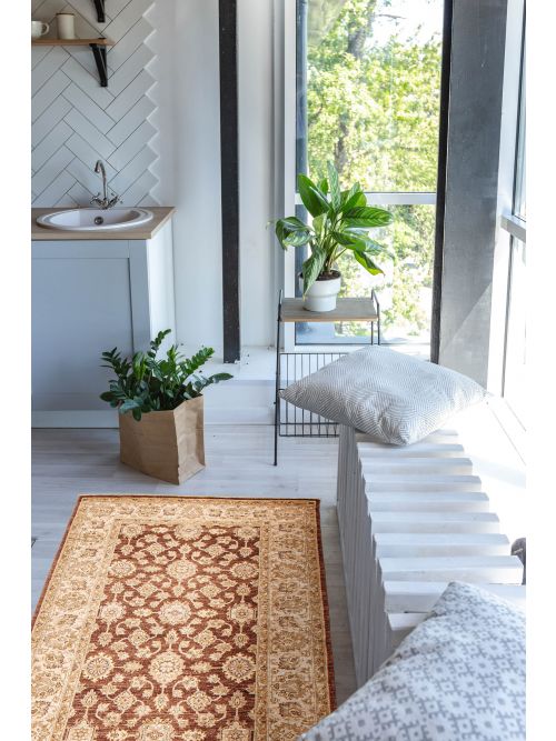Pakistani Peshawar Oushak 5'2" x 17'10" Hand-knotted Wool Rug 