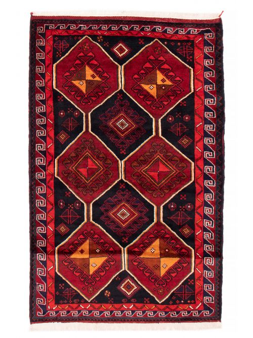 Persian Style 5'3" x 7'6" Hand-knotted Wool Rug 