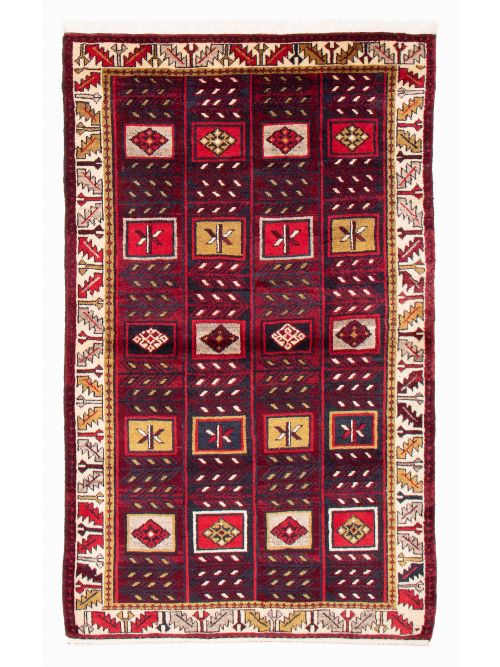 Persian Style 4'9" x 7'3" Hand-knotted Wool Rug 