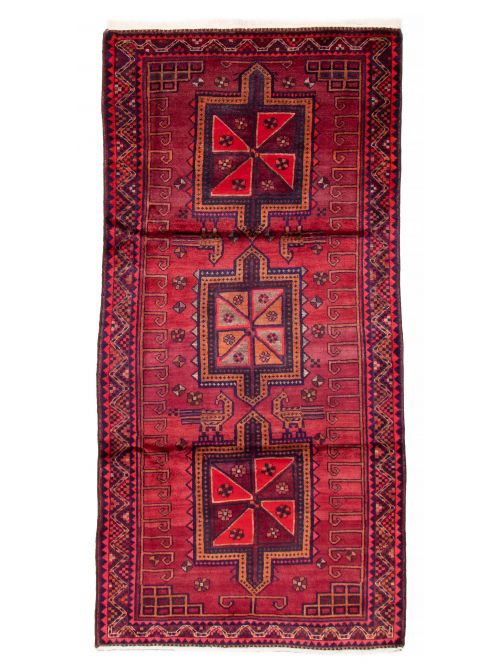 Persian Style 4'6" x 9'5" Hand-knotted Wool Rug 