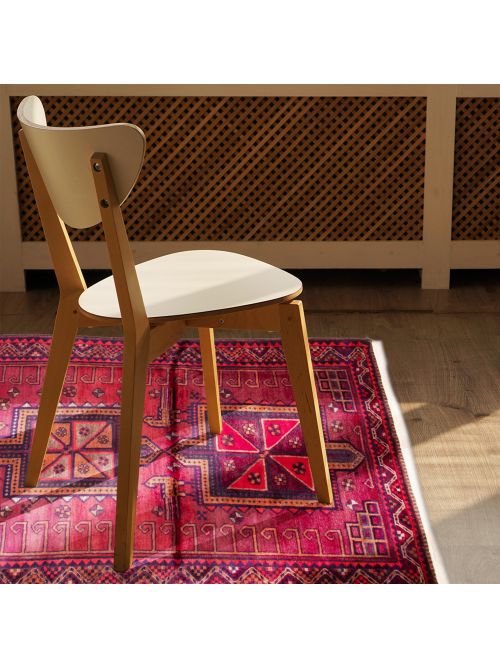 Persian Style 4'6" x 9'5" Hand-knotted Wool Rug 