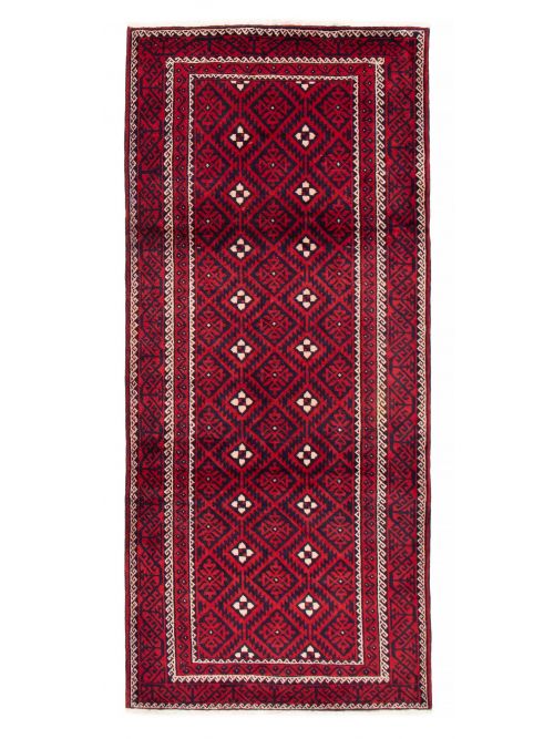 Afghan Royal Baluch 4'4" x 9'6" Hand-knotted Wool Rug 