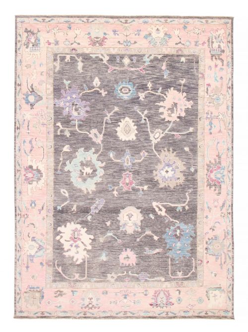 Pakistani Modern Oushak 9'3" x 12'2" Hand-knotted Wool Rug 