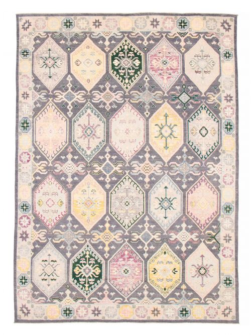 Pakistani Modern Oushak 9'0" x 12'2" Hand-knotted Wool Rug 