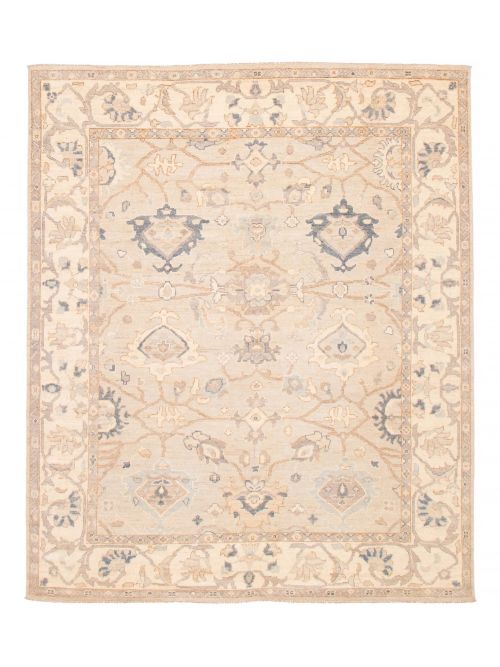 Pakistani Modern Oushak 8'5" x 9'11" Hand-knotted Wool Rug 