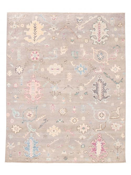 Pakistani Modern Oushak 7'10" x 9'10" Hand-knotted Wool Rug 