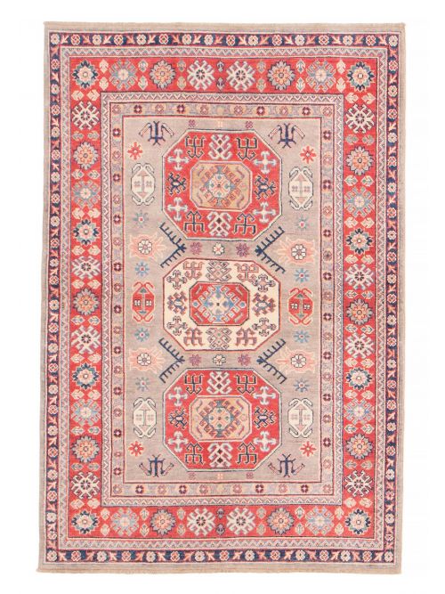 Afghan Uzbek Ghazni 4'0" x 5'10" Hand-knotted Wool Rug 