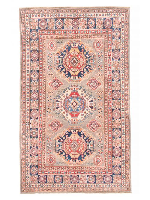 Afghan Uzbek Ghazni 5'0" x 7'5" Hand-knotted Wool Rug 