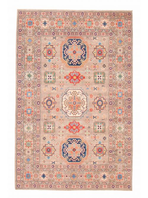 Afghan Uzbek Ghazni 6'9" x 10'4" Hand-knotted Wool Rug 