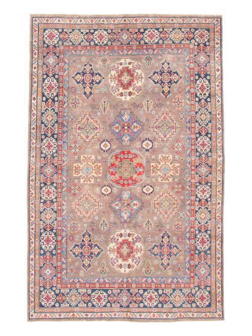 Afghan Uzbek Ghazni 6'6" x 9'11" Hand-knotted Wool Rug 