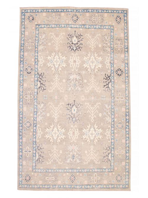 Pakistani Modern Oushak 10'2" x 14'4" Hand-knotted Wool Rug 