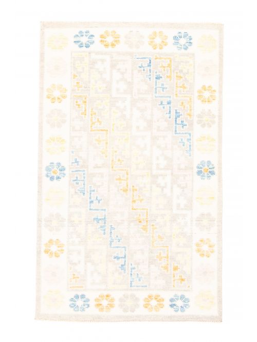 Pakistani Modern Oushak 3'2" x 5'0" Hand-knotted Wool Rug 