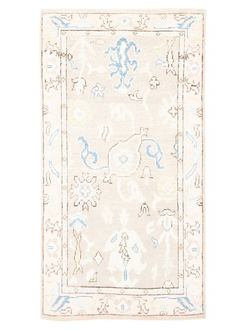 Pakistani Modern Oushak 3'2" x 5'5" Hand-knotted Wool Rug 