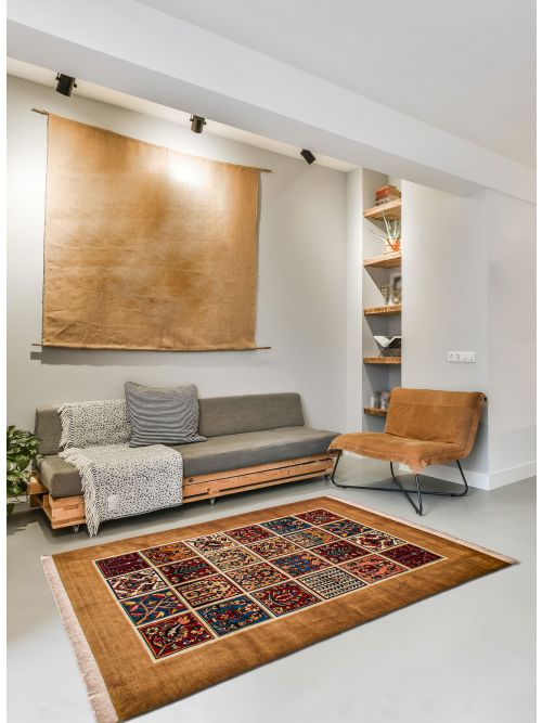 Persian Style Kashkuli Gabbeh 5'3" x 6'11" Hand-knotted Wool Rug 