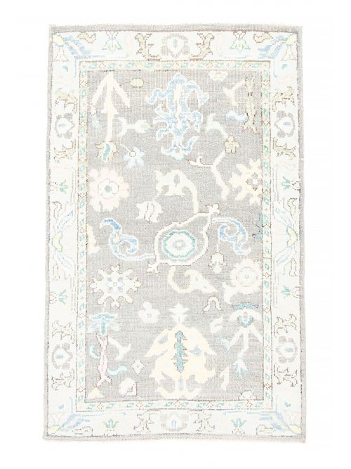 Pakistani Modern Oushak 3'1" x 5'0" Hand-knotted Wool Rug 