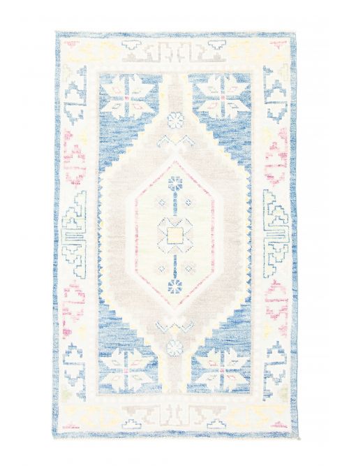 Pakistani Modern Oushak 3'1" x 5'1" Hand-knotted Wool Rug 