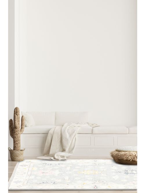 Pakistani Modern Oushak 3'0" x 5'1" Hand-knotted Wool Rug 