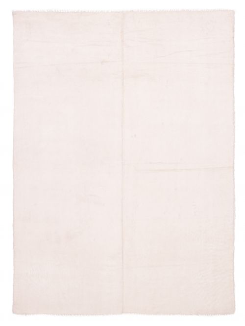 Turkish Eden Flokati 7'10" x 11'2" Flat-Weave Wool Kilim 