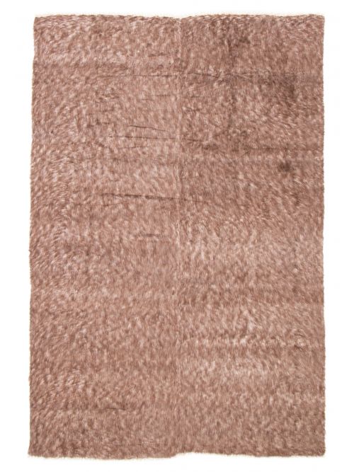 Turkish Eden Flokati 7'9" x 11'0" Flat-Weave Wool Kilim 