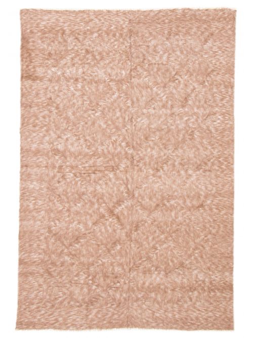 Turkish Eden Flokati 7'10" x 11'1" Flat-Weave Wool Kilim 