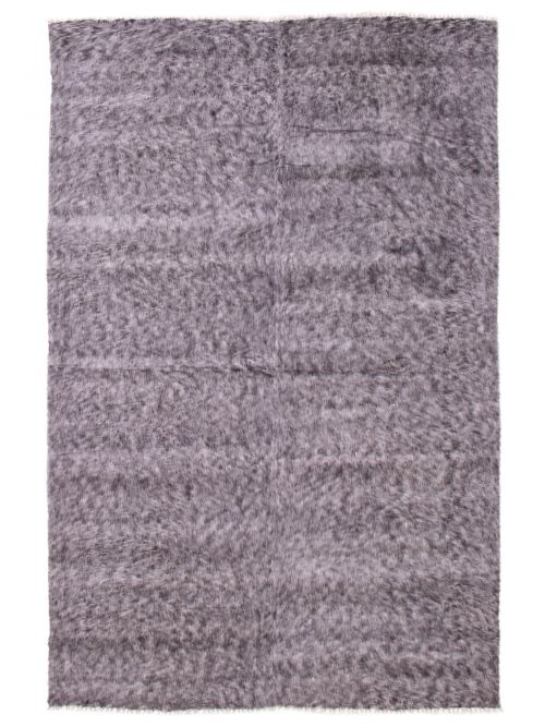 Turkish Eden Flokati 7'7" x 11'4" Flat-Weave Wool Kilim 