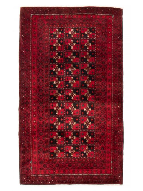 Afghan Royal Baluch 4'2" x 6'9" Hand-knotted Wool Rug 