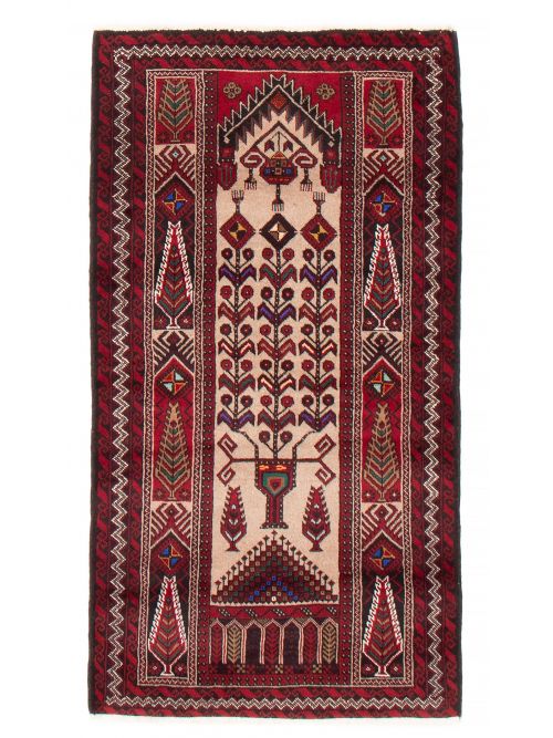 Afghan Royal Baluch 3'3" x 6'0" Hand-knotted Wool Rug 