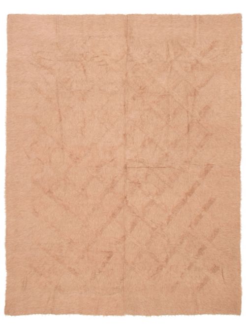 Turkish Eden Flokati 7'11" x 10'1" Flat-Weave Wool Kilim 