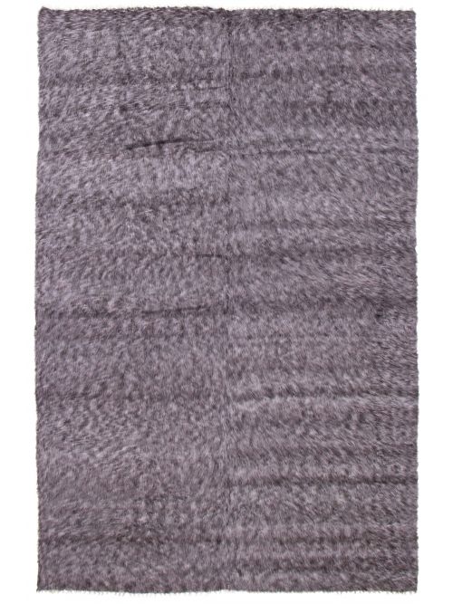 Turkish Eden Flokati 7'9" x 11'6" Flat-Weave Wool Kilim 
