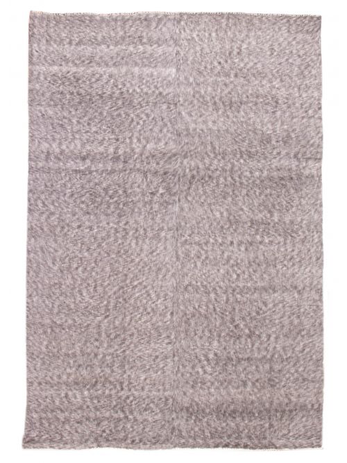 Turkish Eden Flokati 7'10" x 11'5" Flat-Weave Wool Kilim 