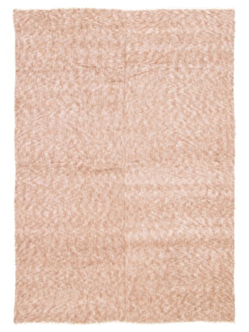 Turkish Eden Flokati 7'9" x 11'1" Flat-Weave Wool Kilim 